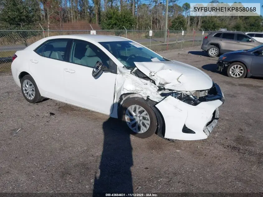5YFBURHE1KP858068 2019 Toyota Corolla Le