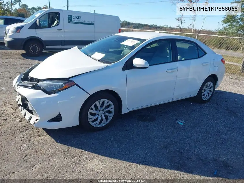 5YFBURHE1KP858068 2019 Toyota Corolla Le