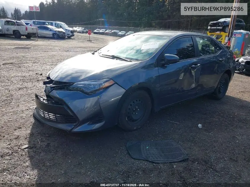 5YFBURHE9KP895286 2019 Toyota Corolla Le