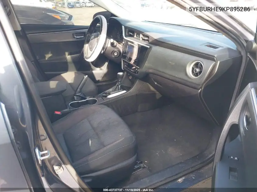 5YFBURHE9KP895286 2019 Toyota Corolla Le