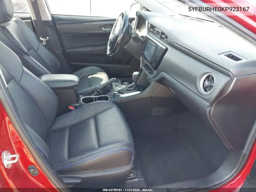 5YFBURHE0KP923167 2019 Toyota Corolla Xse