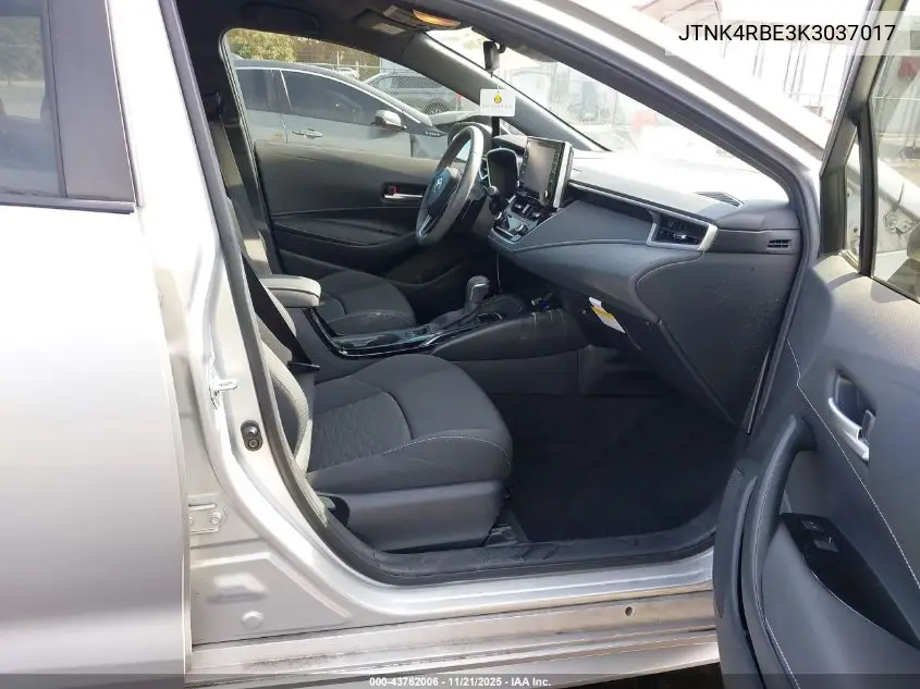 JTNK4RBE3K3037017 2019 Toyota Corolla Se