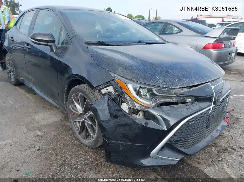 JTNK4RBE1K3061686 2019 Toyota Corolla Xse