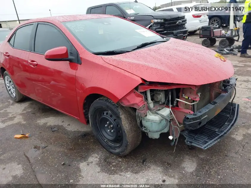 5YFBURHEXKP911947 2019 Toyota Corolla Le