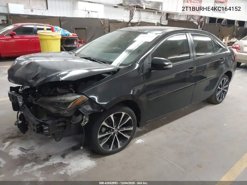 2T1BURHE4KC164152 2019 Toyota Corolla Se