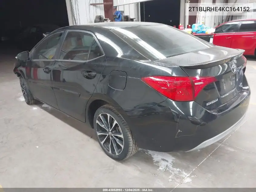 2T1BURHE4KC164152 2019 Toyota Corolla Se