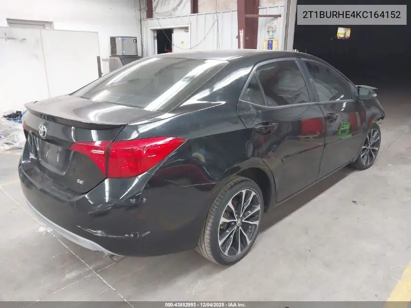 2T1BURHE4KC164152 2019 Toyota Corolla Se