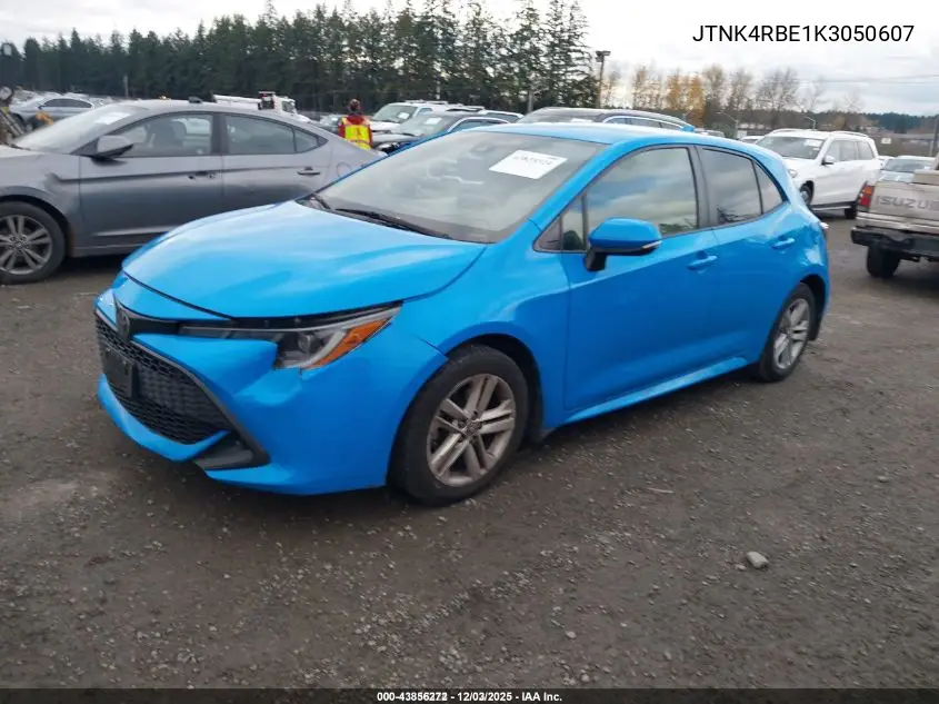 JTNK4RBE1K3050607 2019 Toyota Corolla Se