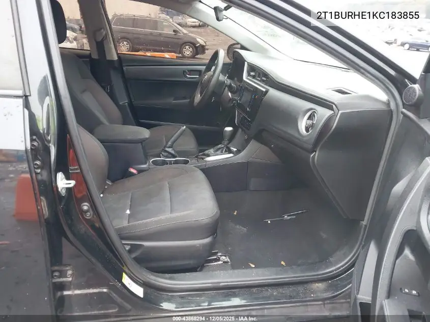 2T1BURHE1KC183855 2019 Toyota Corolla Le