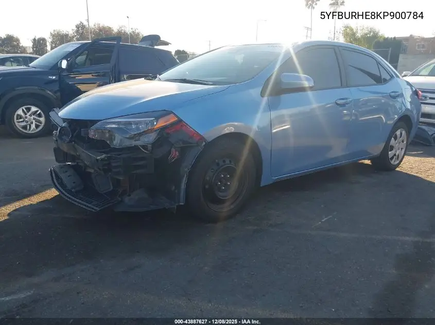 5YFBURHE8KP900784 2019 Toyota Corolla Le