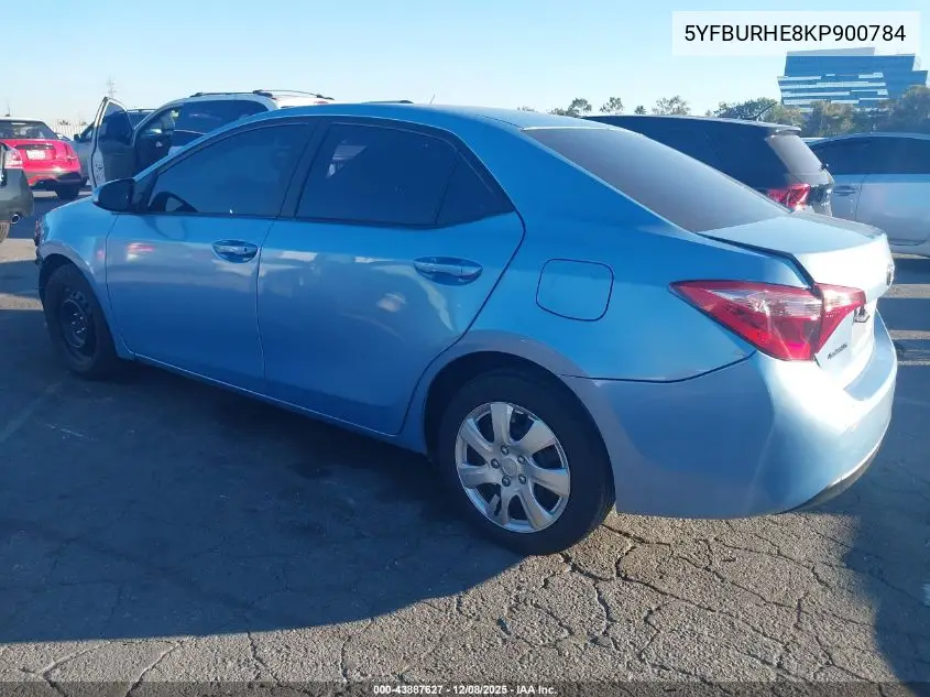 5YFBURHE8KP900784 2019 Toyota Corolla Le