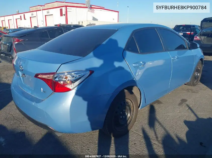 5YFBURHE8KP900784 2019 Toyota Corolla Le
