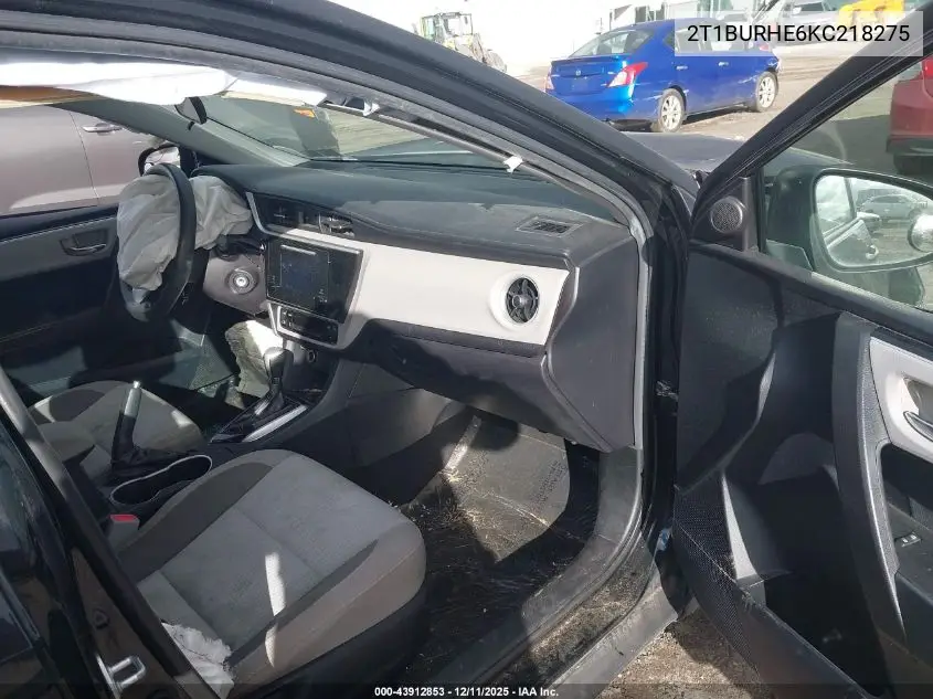 2T1BURHE6KC218275 2019 Toyota Corolla Le