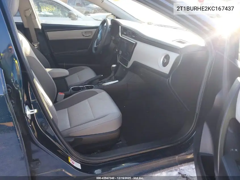 2T1BURHE2KC167437 2019 Toyota Corolla Le