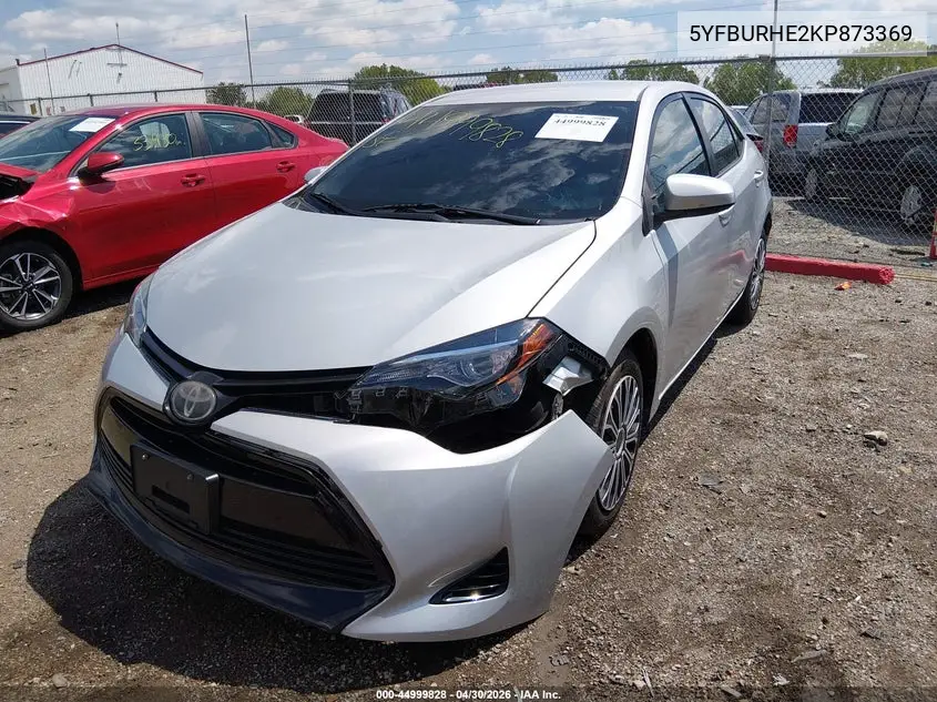 5YFBURHE2KP873369 2019 Toyota Corolla Le