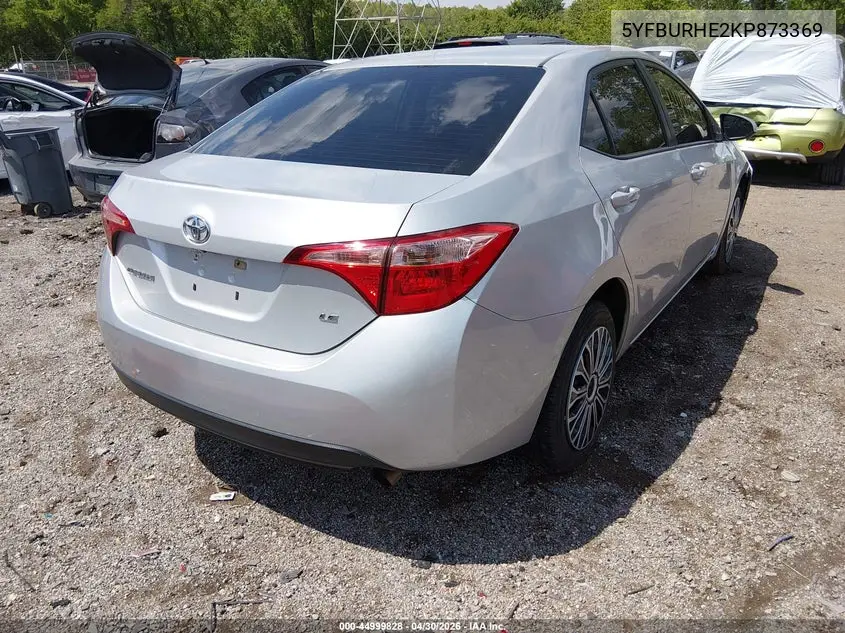 5YFBURHE2KP873369 2019 Toyota Corolla Le