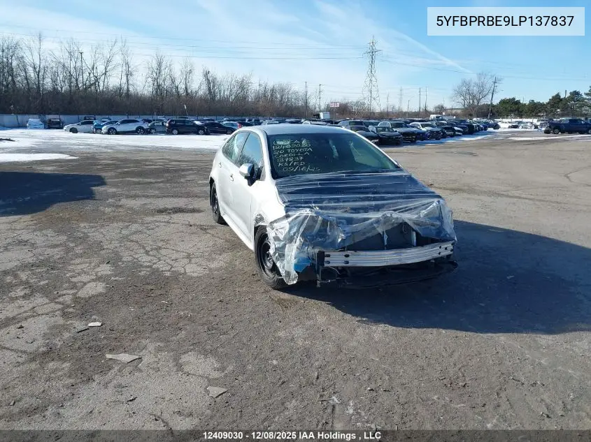 5YFBPRBE9LP137837 2020 Toyota Corolla Le