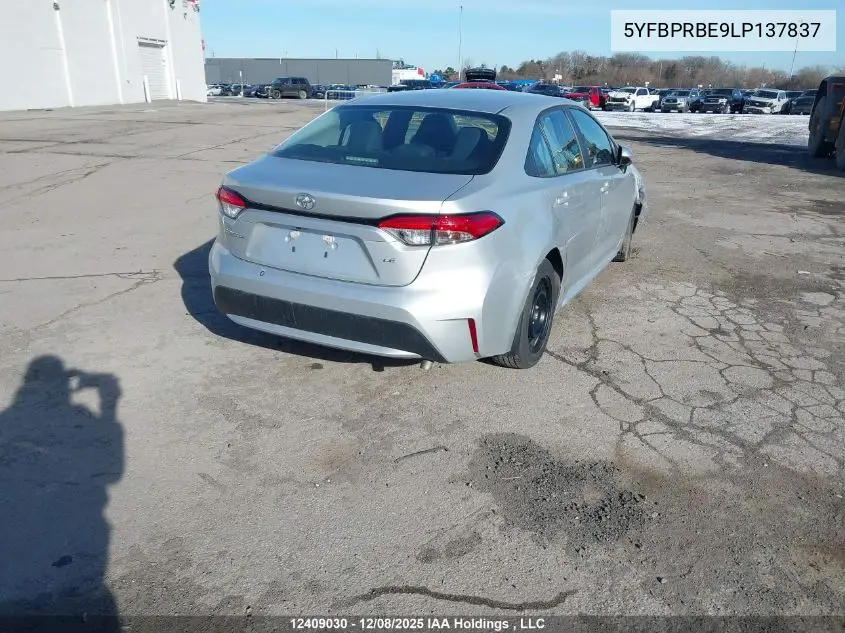 5YFBPRBE9LP137837 2020 Toyota Corolla Le