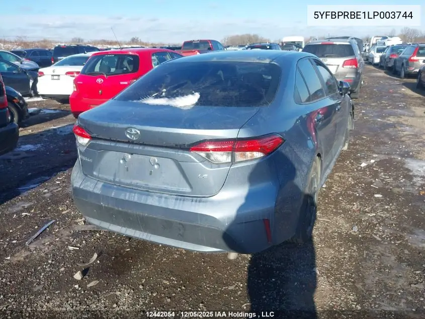 5YFBPRBE1LP003744 2020 Toyota Corolla