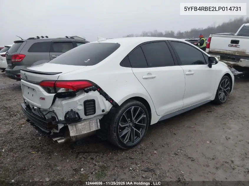 5YFB4RBE2LP014731 2020 Toyota Corolla Xse