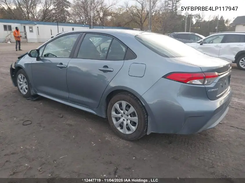 5YFBPRBE4LP117947 2020 Toyota Corolla Le
