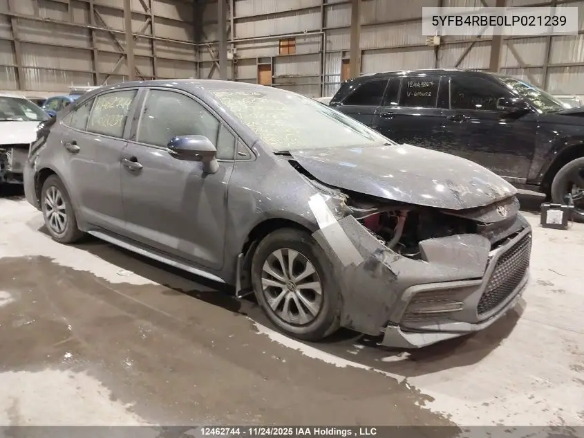 5YFB4RBE0LP021239 2020 Toyota Corolla Se