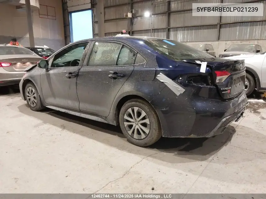 5YFB4RBE0LP021239 2020 Toyota Corolla Se