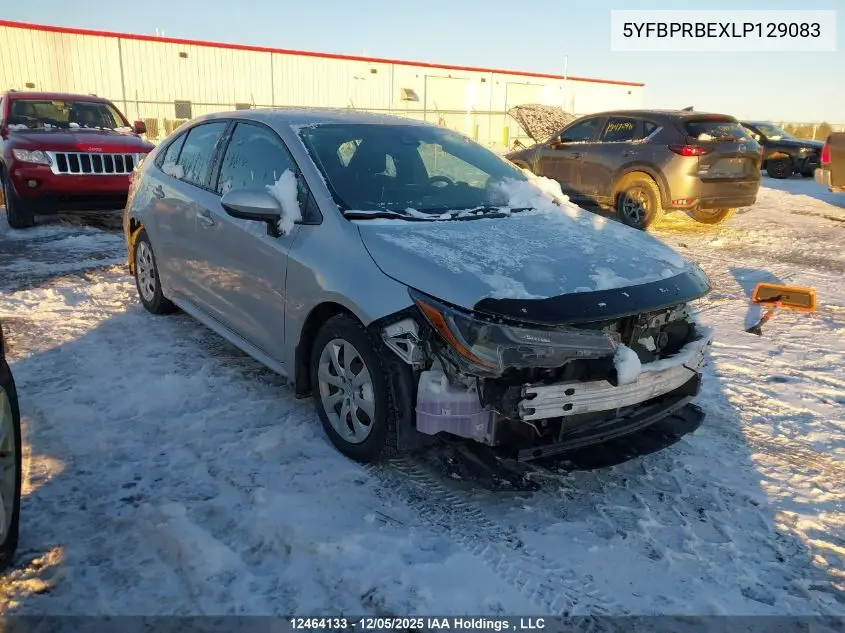 5YFBPRBEXLP129083 2020 Toyota Corolla Le