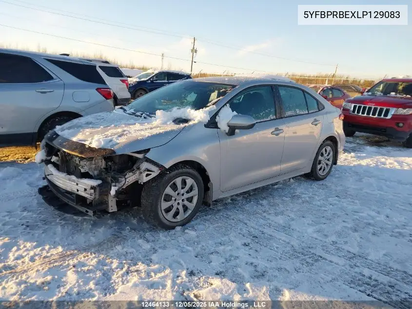 5YFBPRBEXLP129083 2020 Toyota Corolla Le