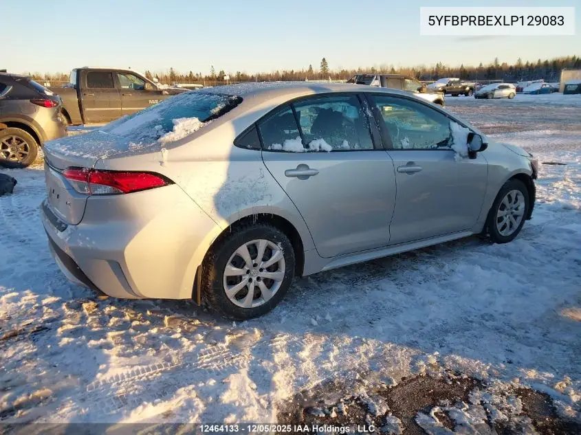 5YFBPRBEXLP129083 2020 Toyota Corolla Le