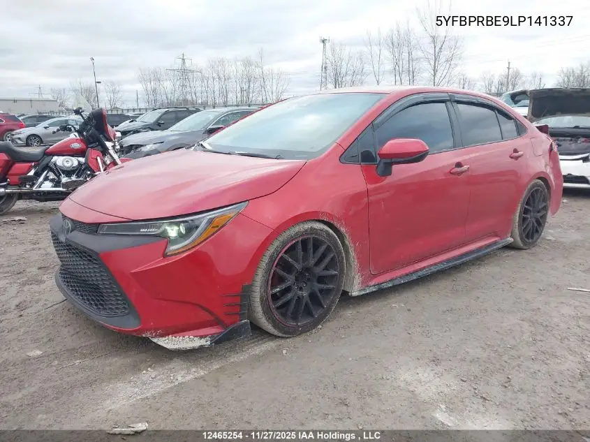 5YFBPRBE9LP141337 2020 Toyota Corolla Le