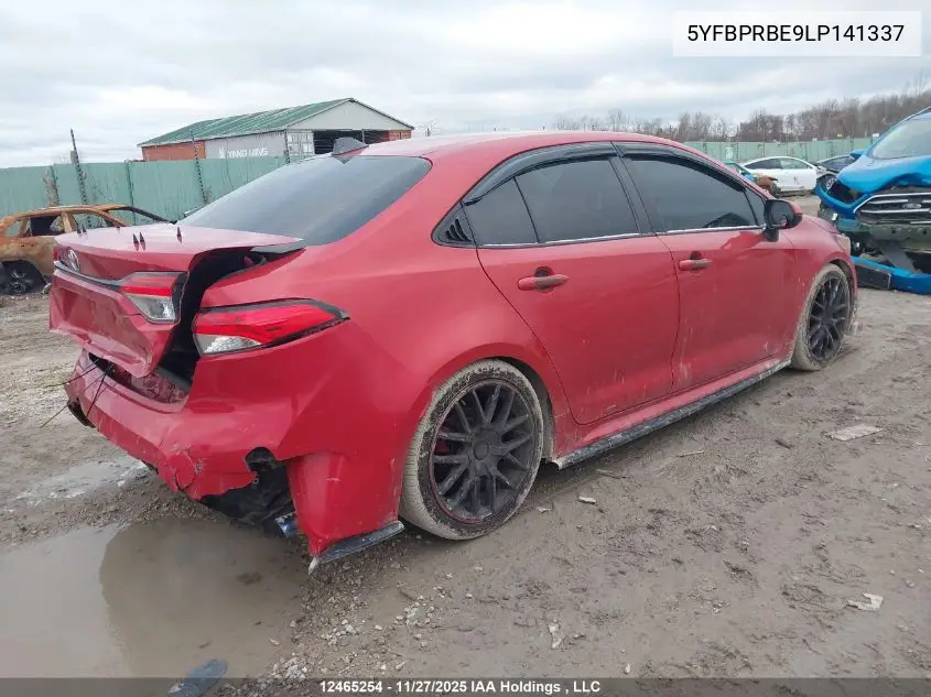 5YFBPRBE9LP141337 2020 Toyota Corolla Le
