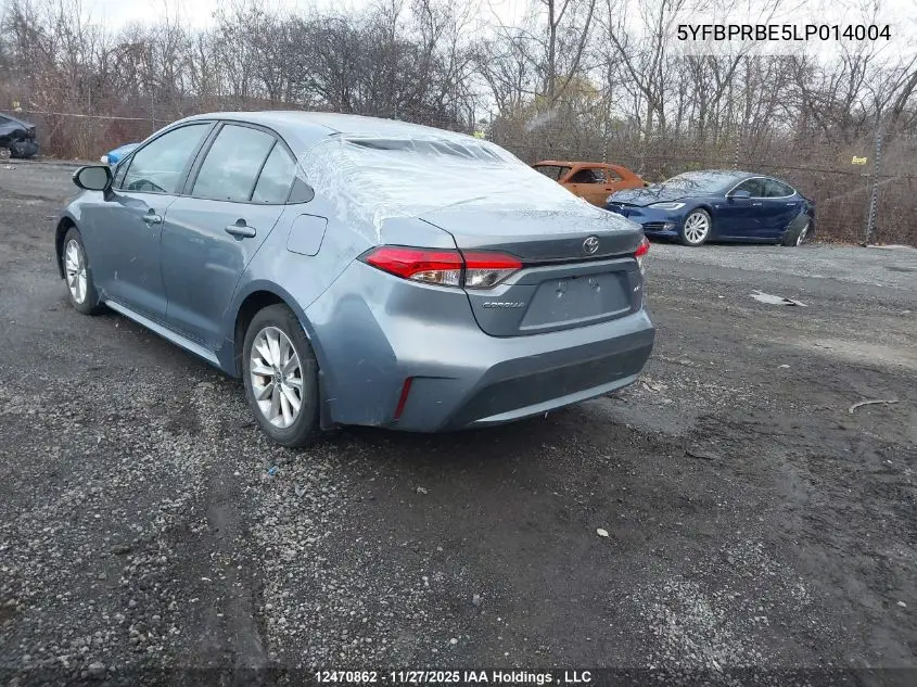 5YFBPRBE5LP014004 2020 Toyota Corolla Le