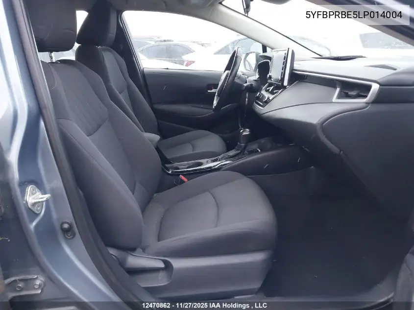 5YFBPRBE5LP014004 2020 Toyota Corolla Le