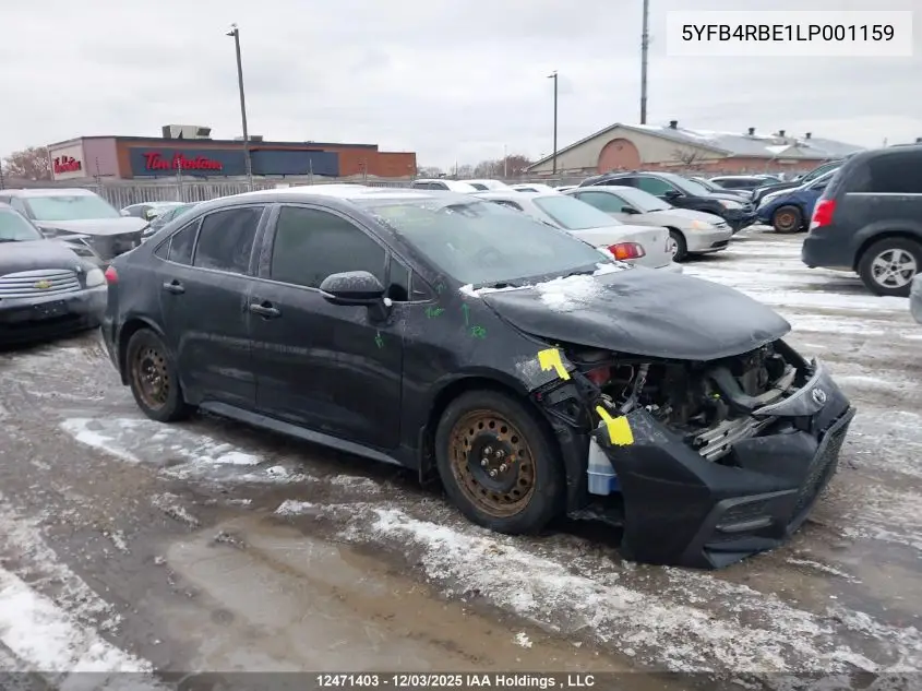 5YFB4RBE1LP001159 2020 Toyota Corolla Se