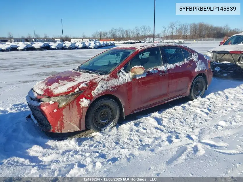 5YFBPRBE9LP145839 2020 Toyota Corolla Le