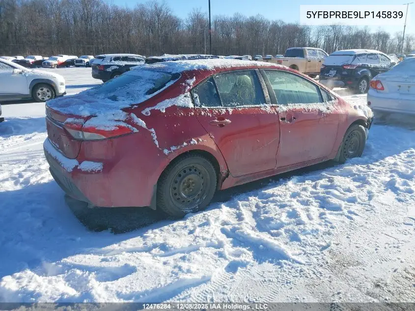 5YFBPRBE9LP145839 2020 Toyota Corolla Le