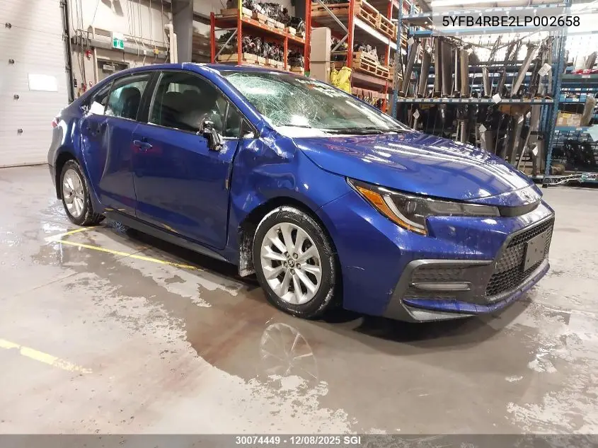 5YFB4RBE2LP002658 2020 Toyota Corolla Se/Xse
