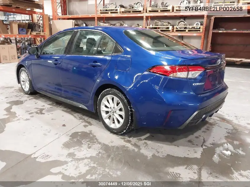 5YFB4RBE2LP002658 2020 Toyota Corolla Se/Xse