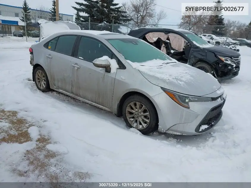 5YFBPRBE7LP002677 2020 Toyota Corolla Le