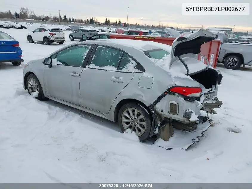 5YFBPRBE7LP002677 2020 Toyota Corolla Le