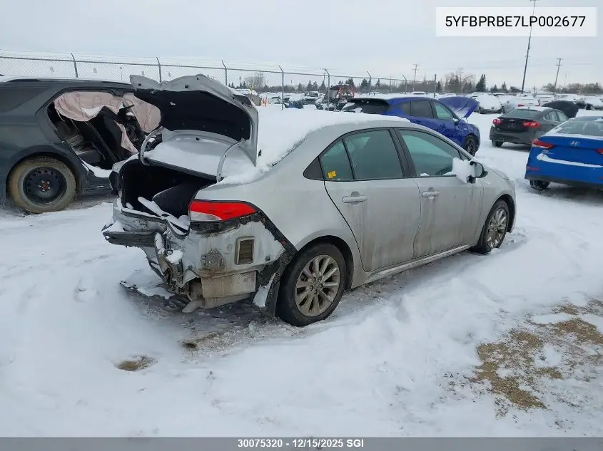 5YFBPRBE7LP002677 2020 Toyota Corolla Le