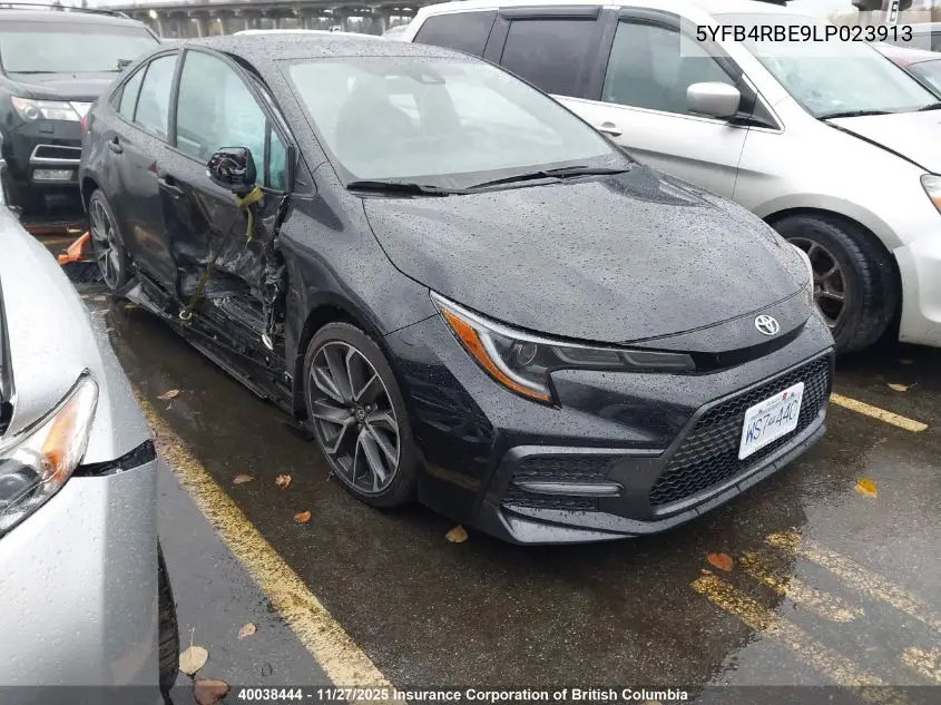 5YFB4RBE9LP023913 2020 Toyota Corolla Se/Xse