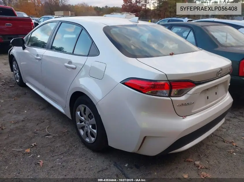 5YFEPRAEXLP056408 2020 Toyota Corolla Le