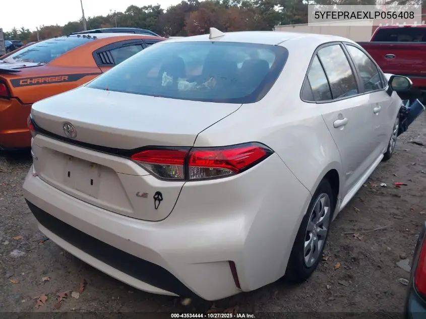 5YFEPRAEXLP056408 2020 Toyota Corolla Le