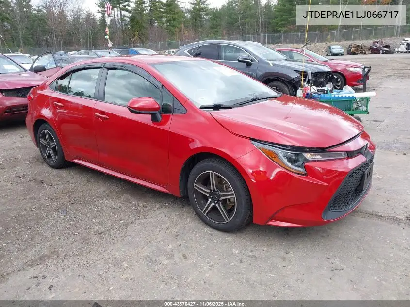 JTDEPRAE1LJ066717 2020 Toyota Corolla Le
