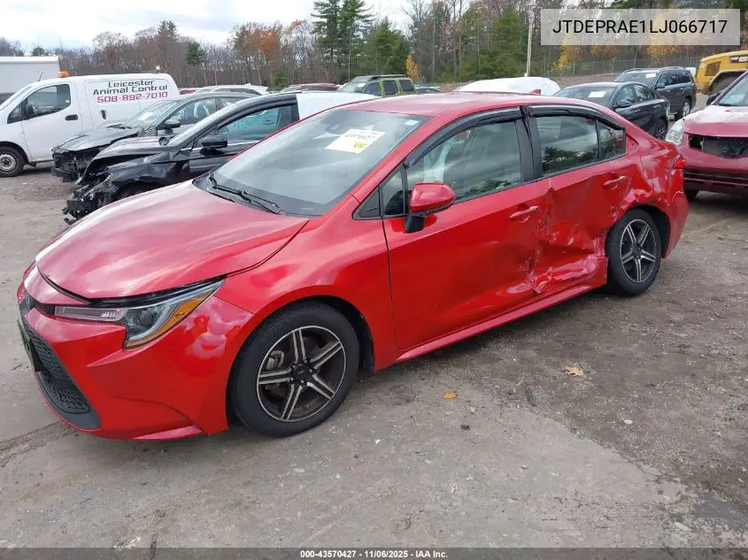 JTDEPRAE1LJ066717 2020 Toyota Corolla Le