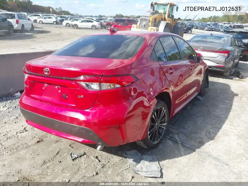 JTDEPRAE7LJ012631 2020 Toyota Corolla Le