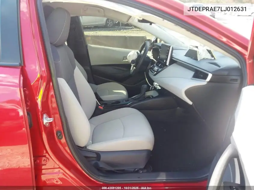 JTDEPRAE7LJ012631 2020 Toyota Corolla Le