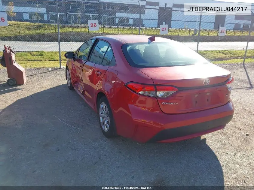 JTDEPRAE3LJ044217 2020 Toyota Corolla Le